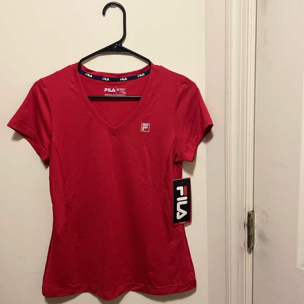 Red Fila Active Top
